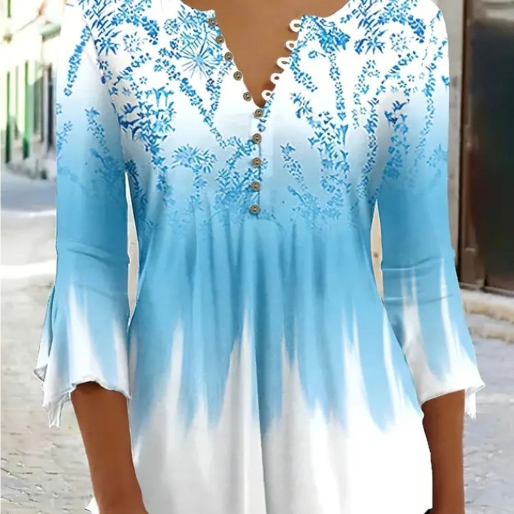 Woman's Floral Blouse